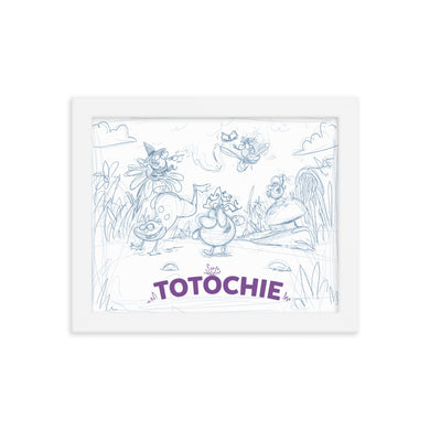 Framed graphic Totochie