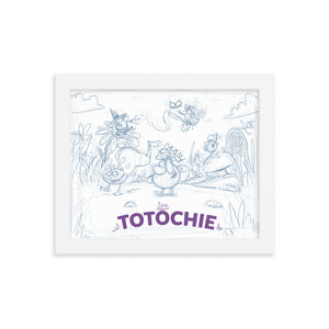 Framed graphic Totochie