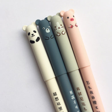 4 pcs Panda Blue Gel-Ink Pen